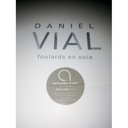 Foulard Daniel Vial Soie Unique Multicolore