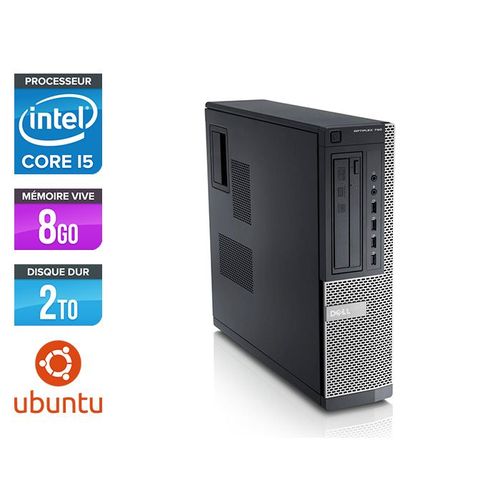 Dell Optiplex 790 Desktop - Intel Core i5-2400 / 3,10 GHz - RAM 8 Go - HDD 2 To - DVD - GigaBit Ethernet - Ubuntu - Linux