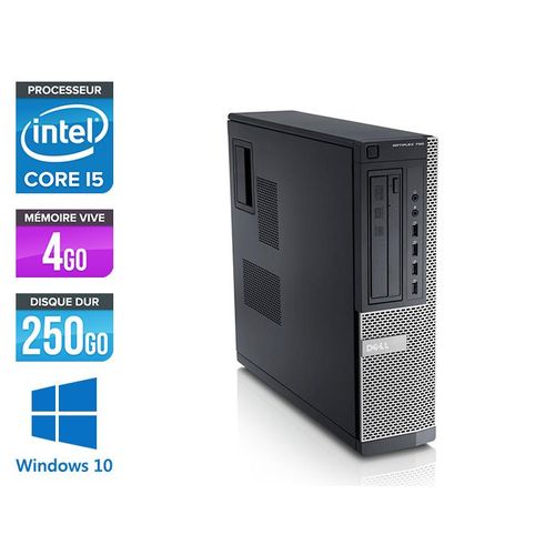 Dell Optiplex 790 Desktop - Intel Core i5-2400 / 3,10 GHz - RAM 4 Go - HDD 250 Go - DVD - GigaBit Ethernet - Windows 10