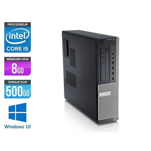 Dell Optiplex 790 Desktop - Intel Core i5-2400 / 3,10 GHz - RAM 8 Go - HDD 500 Go - DVD - GigaBit Ethernet - Windows 10