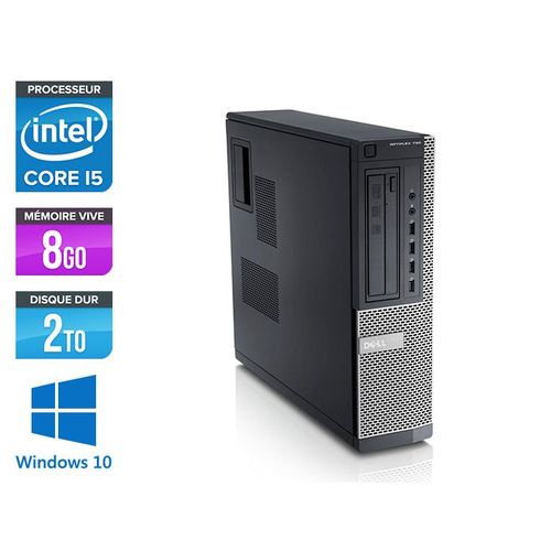 Dell Optiplex 790 Desktop - Intel Core i5-2400 / 3,10 GHz - RAM 8 Go - HDD 2 To - DVD - GigaBit Ethernet - Windows 10