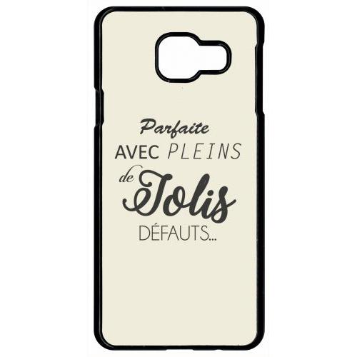 Coque Pour Smartphone - Parfaite Avec Pleins De Jolis Defauts Fond Beige 2 - Compatible Avec Samsung Galaxy A9 (2016) - Plastique - Bord Noir