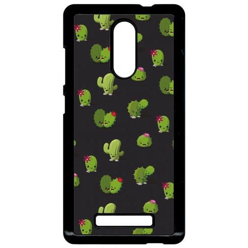 Coque Xiaomi Redmi Note 3 - Cactus Fond Noir - Noir