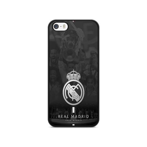 Coque Pour Iphone 5 / 5s / Se 2017 Silicone Real De Madrid Espagne Ronaldo Benzema Ref 2001