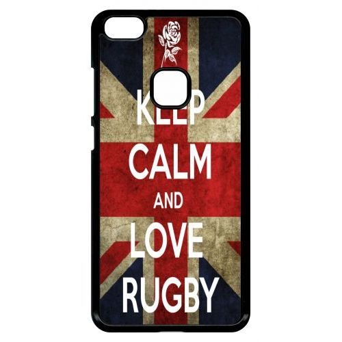 Coque Pour Smartphone - Rugby England - Compatible Avec Huawei P10 Lite - Plastique - Bord Noir