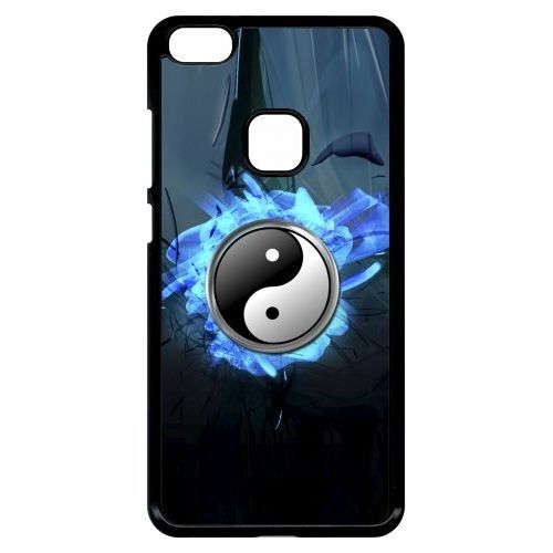 Coque Pour Smartphone - Ying Yang Mer - Compatible Avec Huawei P10 Lite - Plastique - Bord Noir