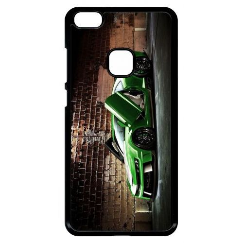 Coque Pour Smartphone - Tuning Voiture Verte Brique - Compatible Avec Huawei P10 Lite - Plastique - Bord Noir
