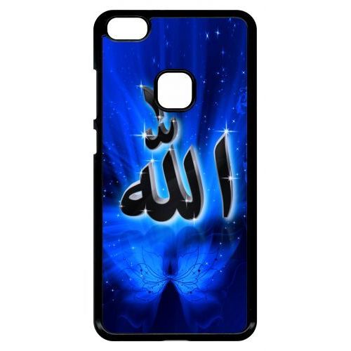 Coque Pour Smartphone - Allah Religion Bleu Nuit - Compatible Avec Huawei P10 Lite - Plastique - Bord Noir