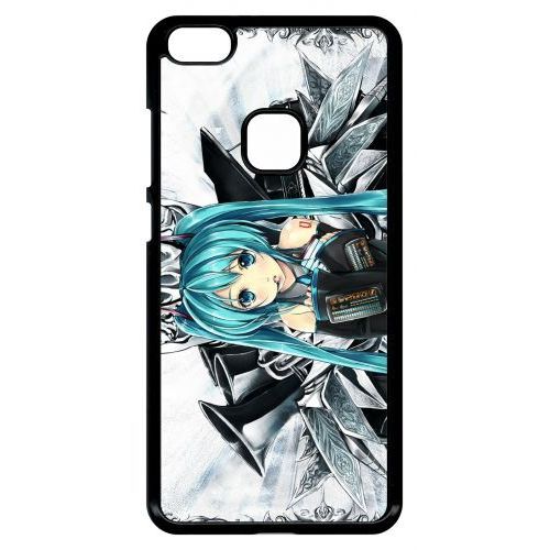 Coque Pour Smartphone - Manga Fille - Compatible Avec Huawei P10 Lite - Plastique - Bord Noir
