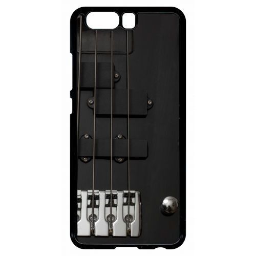 Coque Pour Smartphone - Guitare 1 - Compatible Avec Huawei P10 - Plastique - Bord Noir