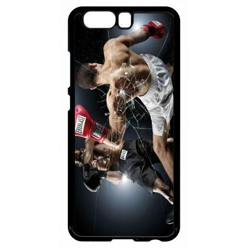Coque Pour Smartphone - Boxe Everlast - Compatible Avec Huawei P10 - Plastique - Bord Noir