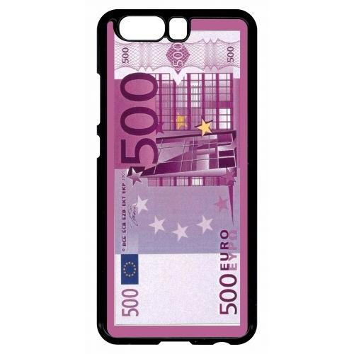 Coque Pour Smartphone - 500 Euros Violet - Compatible Avec Huawei P10 - Plastique - Bord Noir