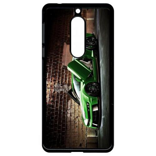 Coque Pour Smartphone - Tuning Voiture Verte Brique - Compatible Avec Nokia 5 - Plastique - Bord Noir