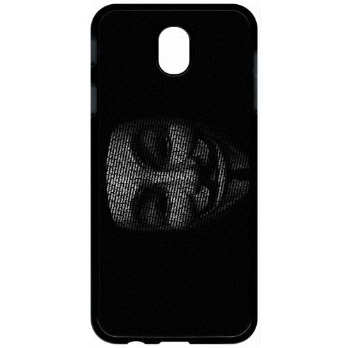 Coque Pour Tablette - Anonymous - Compatible Avec Samsung Galaxy J7 (2017) - Plastique - Bord Noir