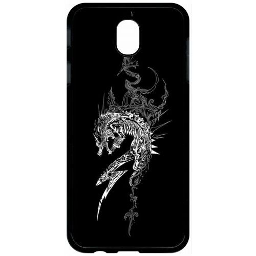 Coque Pour Tablette - All Blacks Rugby 1 - Compatible Avec Samsung Galaxy J7 (2017) - Plastique - Bord Noir