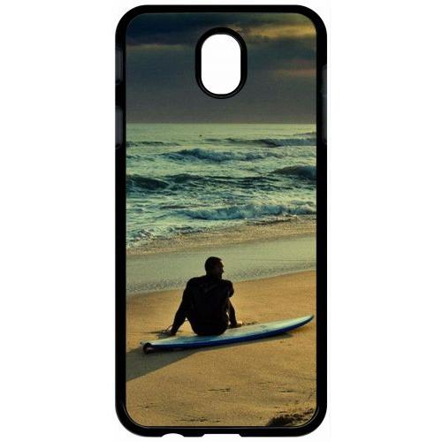 Coque Pour Tablette - Surf - Compatible Avec Samsung Galaxy J7 (2017) - Plastique - Bord Noir