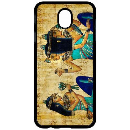 Coque Pour Tablette - Papyrus Égypte - Compatible Avec Samsung Galaxy J7 (2017) - Plastique - Bord Noir