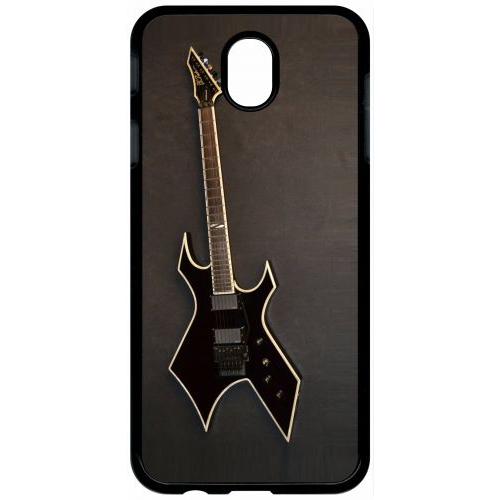 Coque Pour Tablette - Guitare Rock N Roll - Compatible Avec Samsung Galaxy J7 (2017) - Plastique - Bord Noir