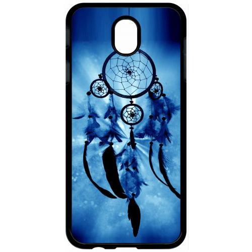 Coque Pour Tablette - Attrape Rêve Blue - Compatible Avec Samsung Galaxy J7 (2017) - Plastique - Bord Noir