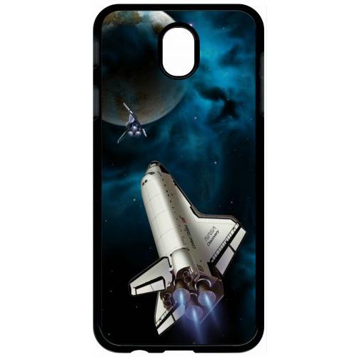 Coque Pour Tablette - Nasa Planete - Compatible Avec Samsung Galaxy J7 (2017) - Plastique - Bord Noir