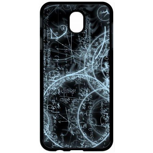 Coque Pour Tablette - Calcul Ardoise Maths - Compatible Avec Samsung Galaxy J7 (2017) - Plastique - Bord Noir