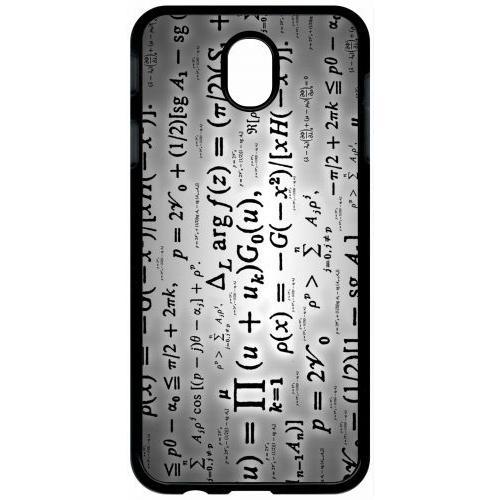 Coque Pour Tablette - Calcul Pi Math Fond Argent - Compatible Avec Samsung Galaxy J7 (2017) - Plastique - Bord Noir