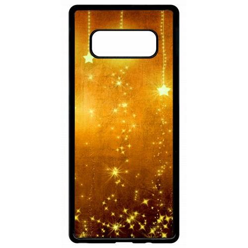 Coque Pour Smartphone - Yellow Stars - Compatible Avec Samsung Galaxy Note 8.0 - Plastique - Bord Noir