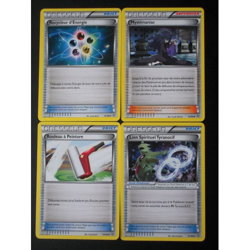 Origines Antiques - Recycleur D'energie (72) + Mystimaniac (75) +  Rouleau À Peinture (79) + Lien Spirituel Tyranocif (81/98)