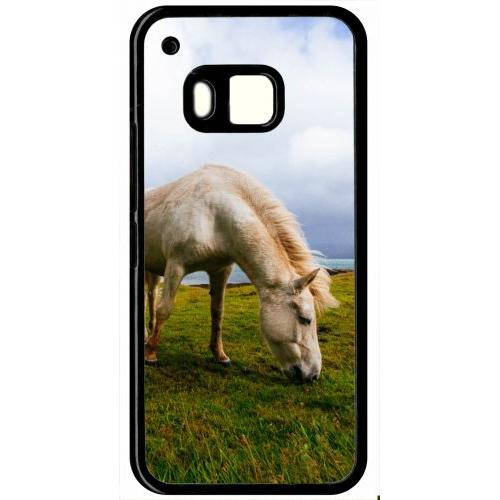 Coque Pour Smartphone - Cheval Paysage - Compatible Avec Htc One M9 - Plastique - Bord Noir