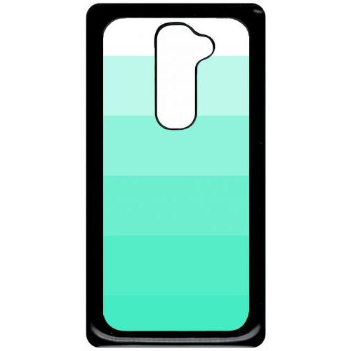 Coque Pour Smartphone - Degrad Vert - Compatible Avec Lg G2 - Plastique - Bord Noir