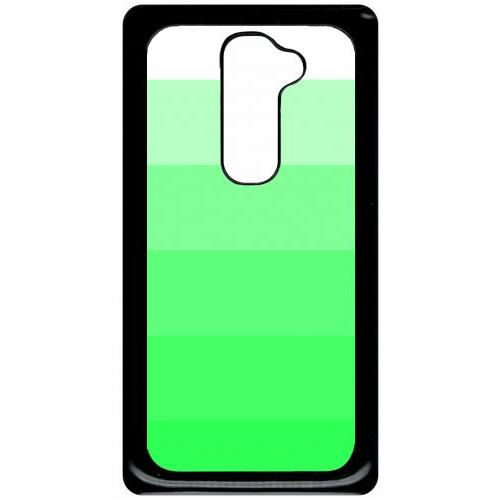 Coque Pour Smartphone - Degrad Vert Fluo - Compatible Avec Lg G2 - Plastique - Bord Noir