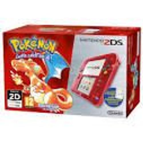 Nintendo 2ds - Console De Jeu Portable - Rouge Transparent - Pokemon Red Version