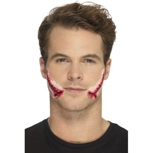 Prothèse Latex Bouche Cousue Adulte Halloween Taille Unique