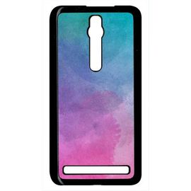 Coque Pour Smartphone - Peinture Aquarelle - Compatible Avec Asus Zenfone 2 Ze551ml - Plastique - Bord Noir