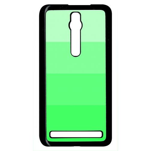Coque Pour Smartphone - Degrad Vert Fluo - Compatible Avec Asus Zenfone 2 Ze551ml - Plastique - Bord Noir