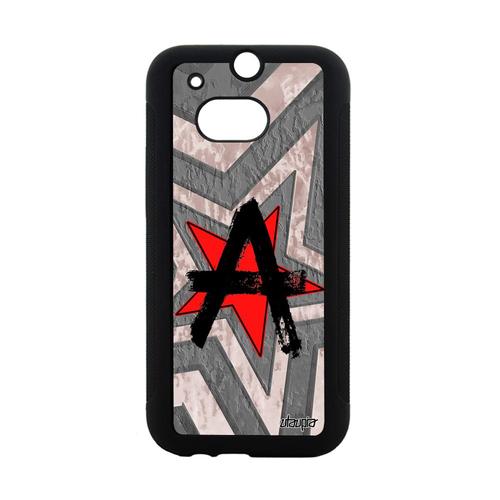 Coque One M8 Silicone Anarchie Logo Communisme Communiste Signe Case Urbain Htc One M8