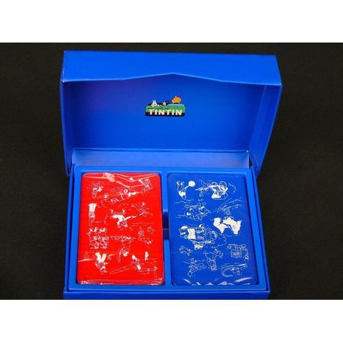 Coffret De 2 Jeux De Cartes Tintin