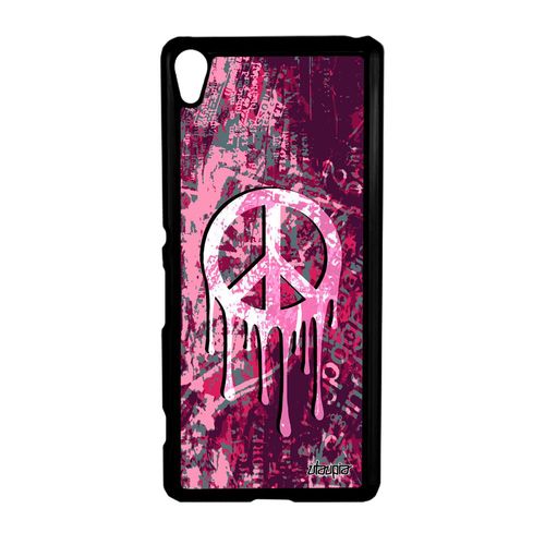 Coque De Protection Sony Xperia Xa Peace And Love Espoir Rose Symbole Housse & A