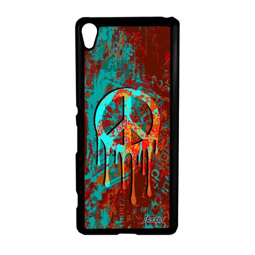 Coque Pour Sony Xperia Xa Peace And Love Tatouage Reggae Rasta Graffiti Vert & A