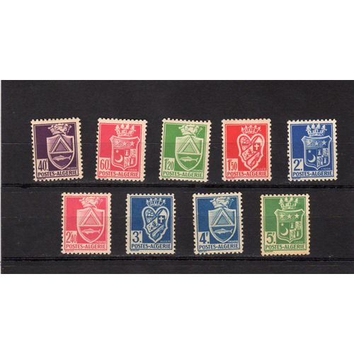 Timbres-Poste D'algérie (Armoiries De Villes, Émission Locale)