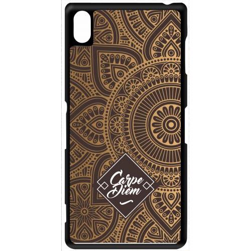 Coque Xperia Z3 - Carpe Diem Modif Orient Fond Marron - Noir