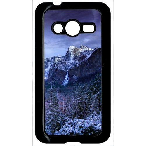 Coque Pour Smartphone - Paysage Lunaire Montagne - Compatible Avec Samsung Galaxy Ace 4 Lte G313 - Plastique - Bord Noir