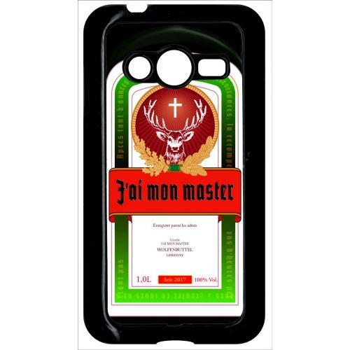 Coque Pour Smartphone - J Ai Mon Master - Compatible Avec Samsung Galaxy Ace 4 Lte G313 - Plastique - Bord Noir