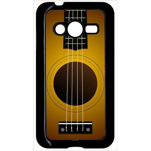 Coque Pour Smartphone - Guitare - Compatible Avec Samsung Galaxy Ace 4 Lte G313 - Plastique - Bord Noir