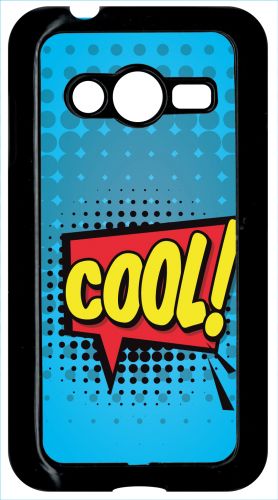 Coque Pour Smartphone - Cool Fond Bleu - Compatible Avec Samsung Galaxy Ace 4 Lte G313 - Plastique - Bord Noir