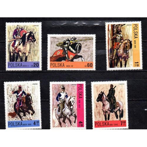 Pologne- 1 Série De 6 Timbres Neufs- Chevaliers