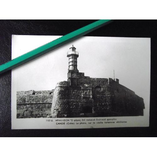 Carte Écrite:Candie (Crète) Le Phare Sur La Vieille Forteresse Vénitienne