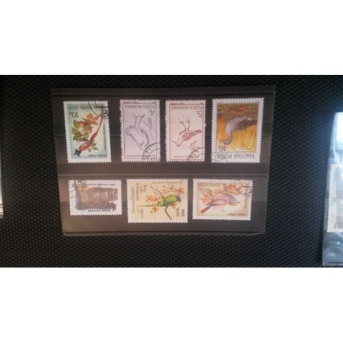 Lot N° 2 De 7 Timbres Oiseaux