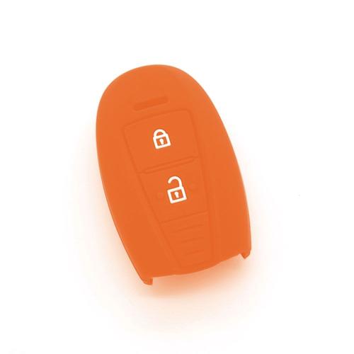 Housse De Clé En Silicone Pour Suzuki Swift Vitara Ignis Orange