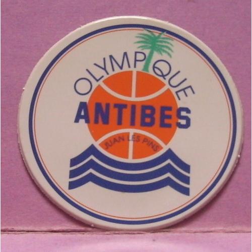 Écusson Plastique/Pvc - Basket " Olympique Antibes Juan Les Pins " - Vache Grosjean